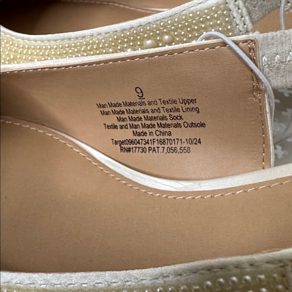 a new day Cream Slingback Women's Shoes Kitty 2 “ Heels Party Wedding Size 9 - Picture 5 of 7